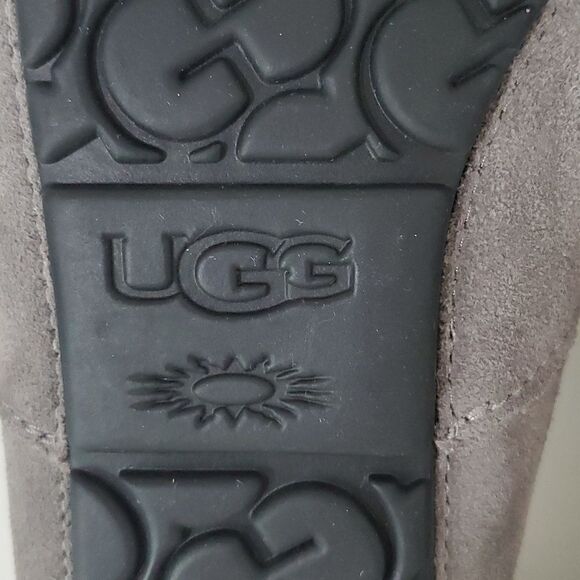 UGG Ascot Slipper Grey Suede Wool Comfort Loafer Men's US 8/ EU 41 NIB - Picture 10 of 13